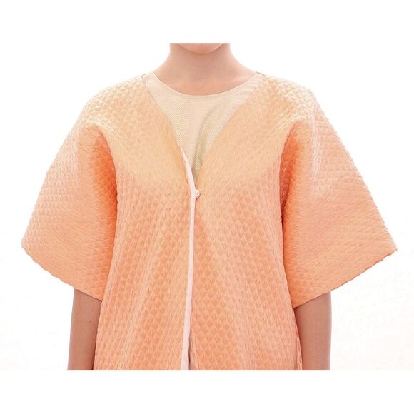 Andrea Incontri Quilted Jacket Short Sleeves VNeck Women Pink Jackets & Coats - Picture 4 of 6